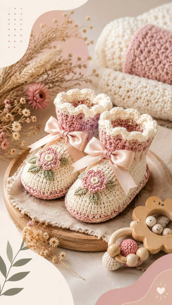 Baby Crochet Booties Ideas for Girls  Cute Handmade Baby Shoes