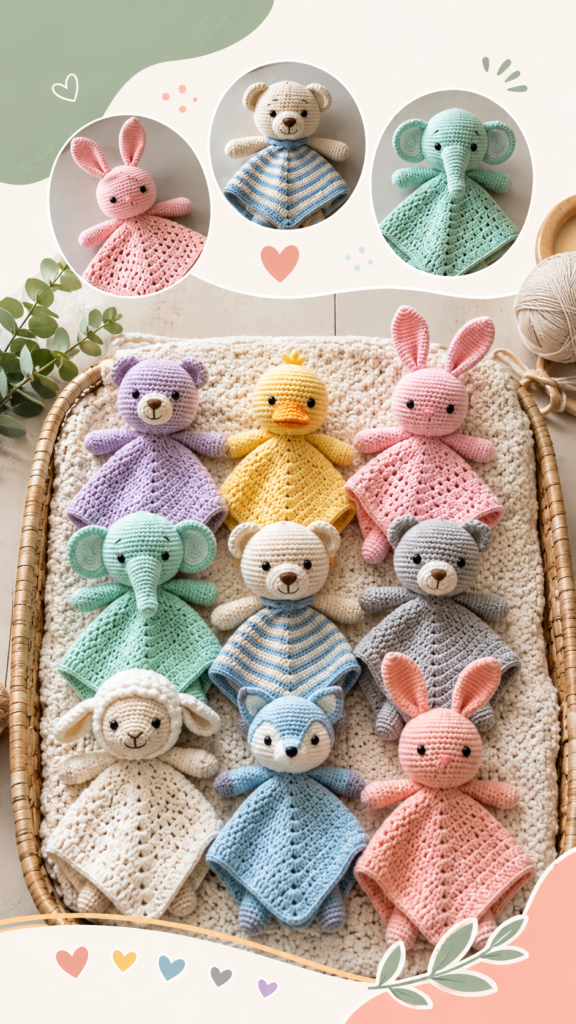 12 Adorable Crochet Baby Lovey Patterns for Handmade Nursery Gifts