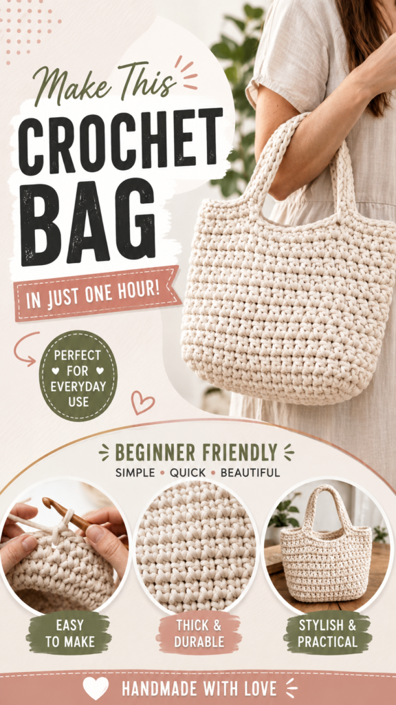 Easy Crochet Bag Tutorials for Beginners  Quick  Stylish DIY Patterns