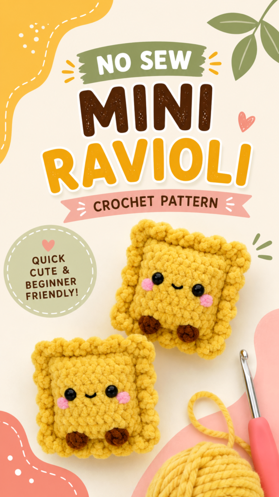 Cute Crochet Gifts Easy Mini Ravioli Crochet Pattern Ideas