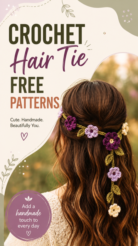 Crochet Hair Accessories Free Crochet Hair Tie Patterns  Ideas
