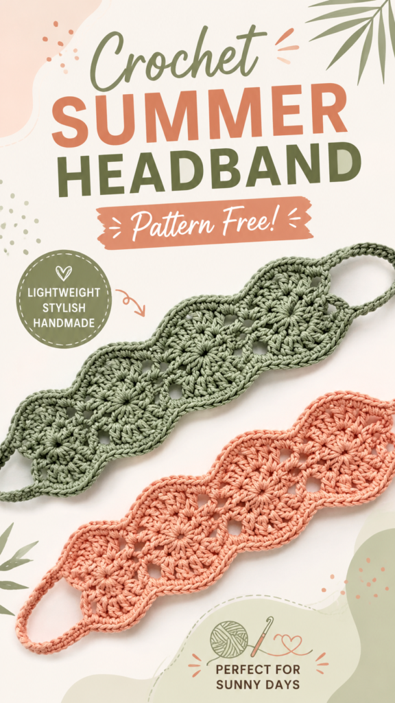 Easy Crochet Headband Patterns for Summer  Cute DIY Crochet Headbands