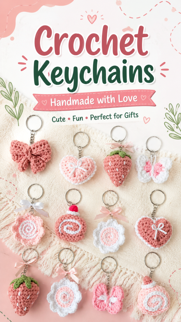 Cute Crochet Keychains Easy Handmade Ideas for Gifts and Craft Lovers