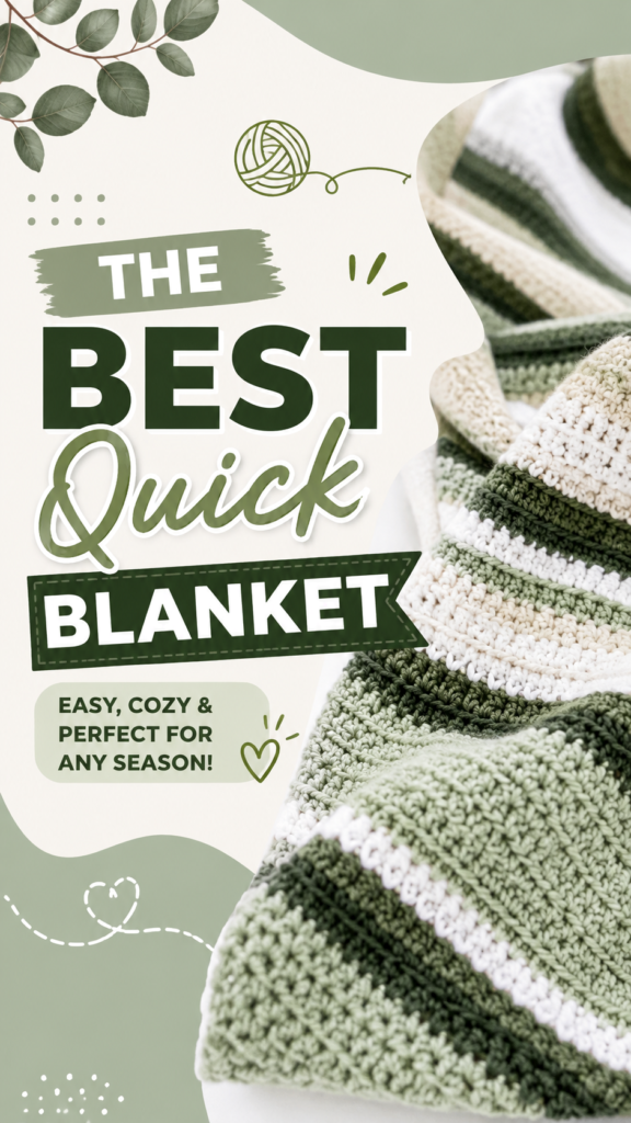 The Best Quick Crochet Blanket Pattern for Cozy Year-Round Comfort