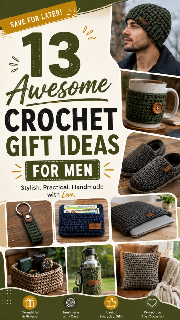 Crochet Gifts for Men 13 Handmade Gift Ideas