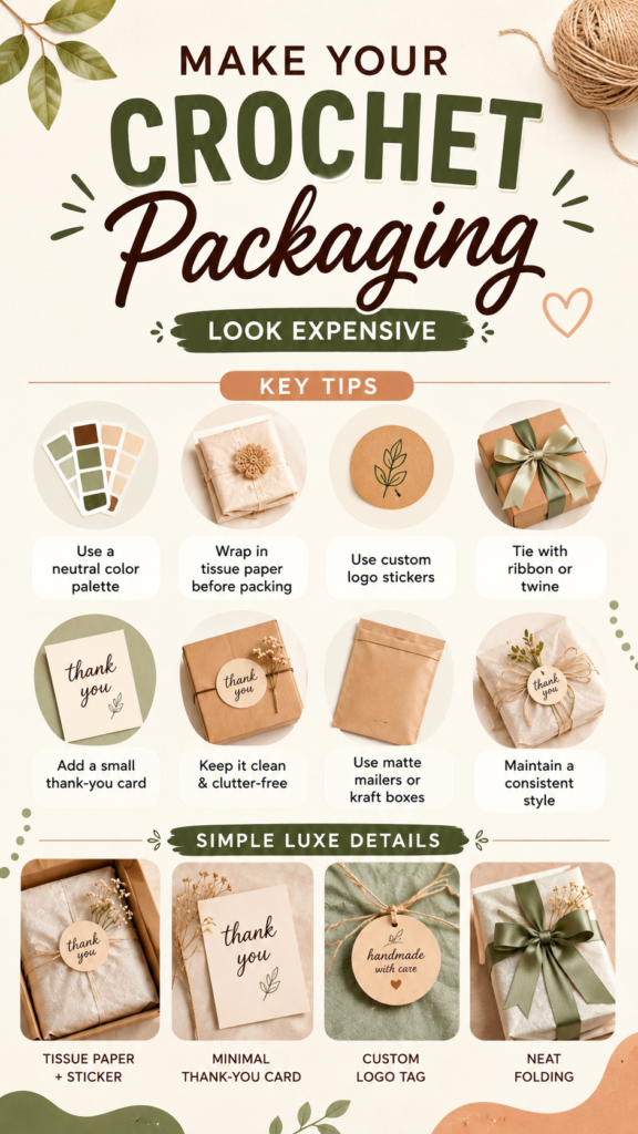 Crochet Packaging Ideas to Make Handmade Gifts Look Expensive and Elegant