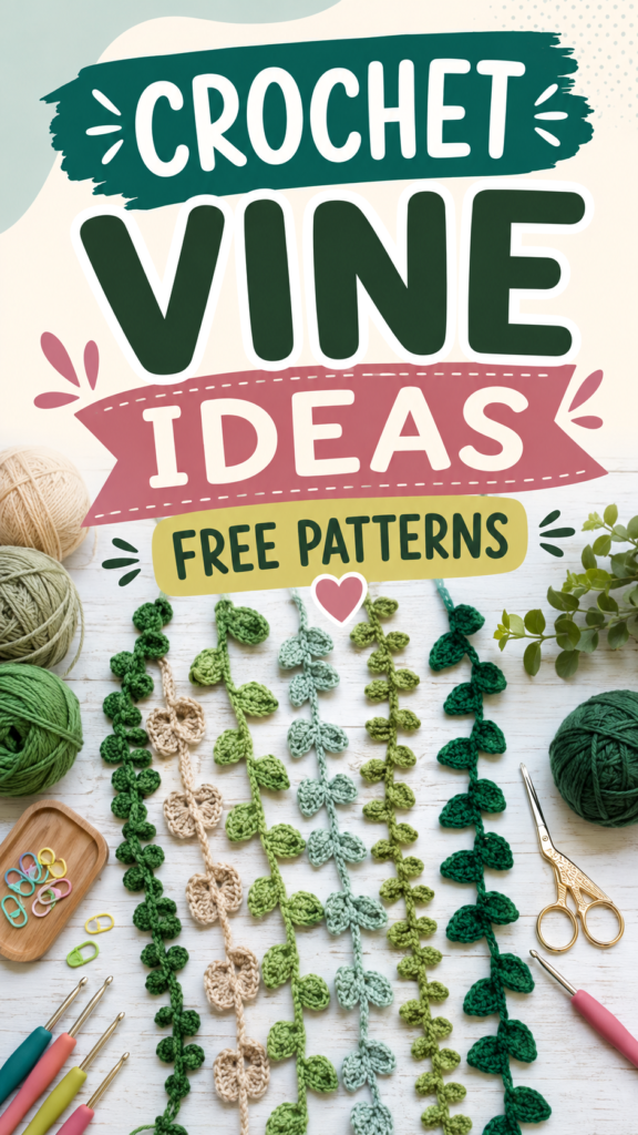 Easy Crochet Vine Patterns Free Leafy Garland Ideas to Try