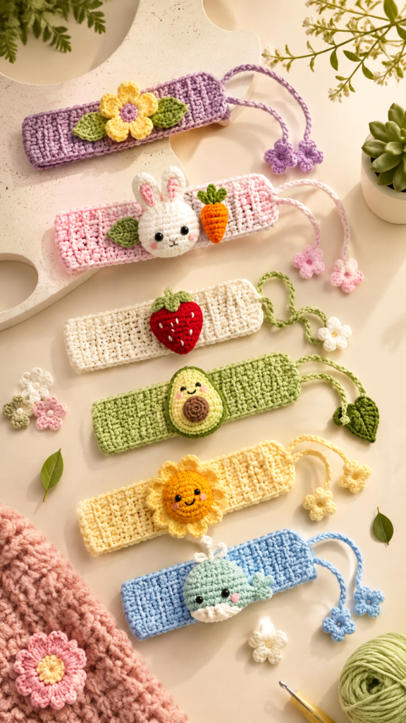 Cute Crochet Headband Ideas with Adorable Handmade Animal  Fruit Appliques for DIY Gifts