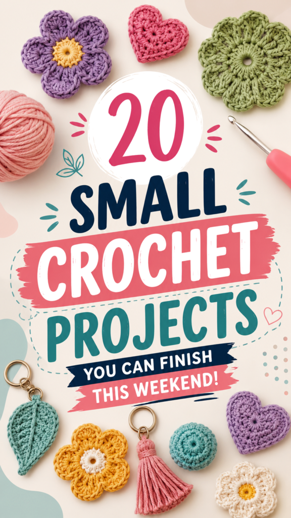 20 Cute  Easy Crochet Projects You Can Finish This Weekend