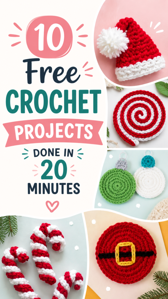 Easy Christmas Crochet Ideas Quick  Festive Projects for Beginners