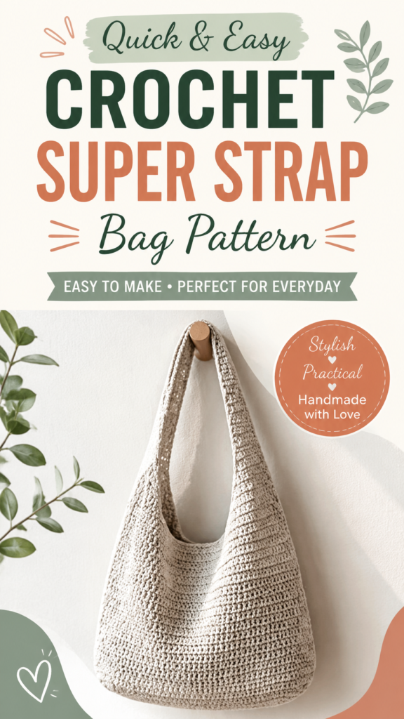 Easy Crochet Bag Tutorial DIY Handmade Shoulder Bag Pattern for Beginners
