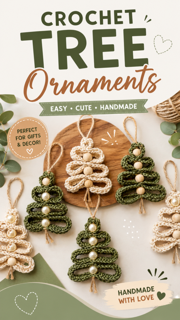 Easy Crochet Christmas Ornaments Cute Handmade Holiday Ideas