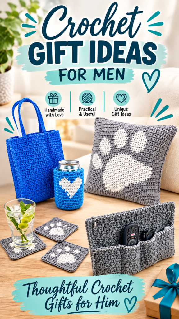 Easy Crochet Gifts for Men Practical Handmade Gift Ideas for Him