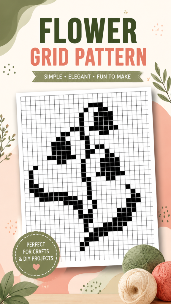 Easy Filet Crochet Flower Pattern for Beginners