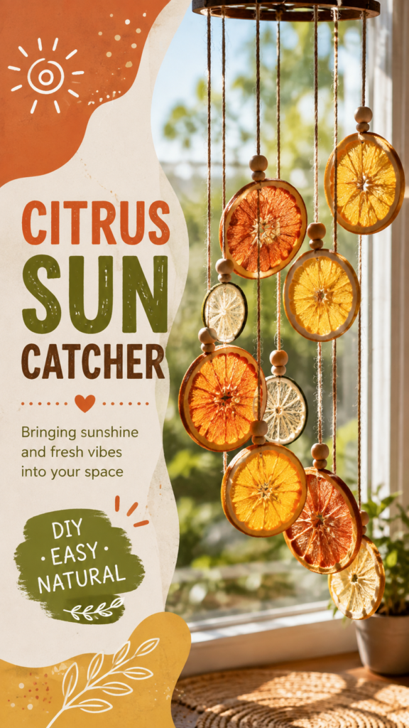 DIY Citrus Sun Catcher Easy Natural Decor for a Bright, Cozy Home