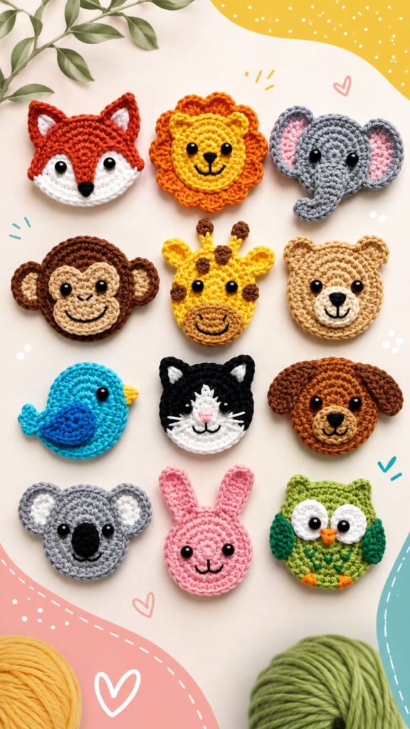 Flat Crochet Animals Cute DIY Crochet Animal Patterns  Ideas