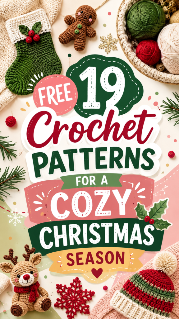 19 Free Christmas Crochet Patterns for a Cozy Holiday Season