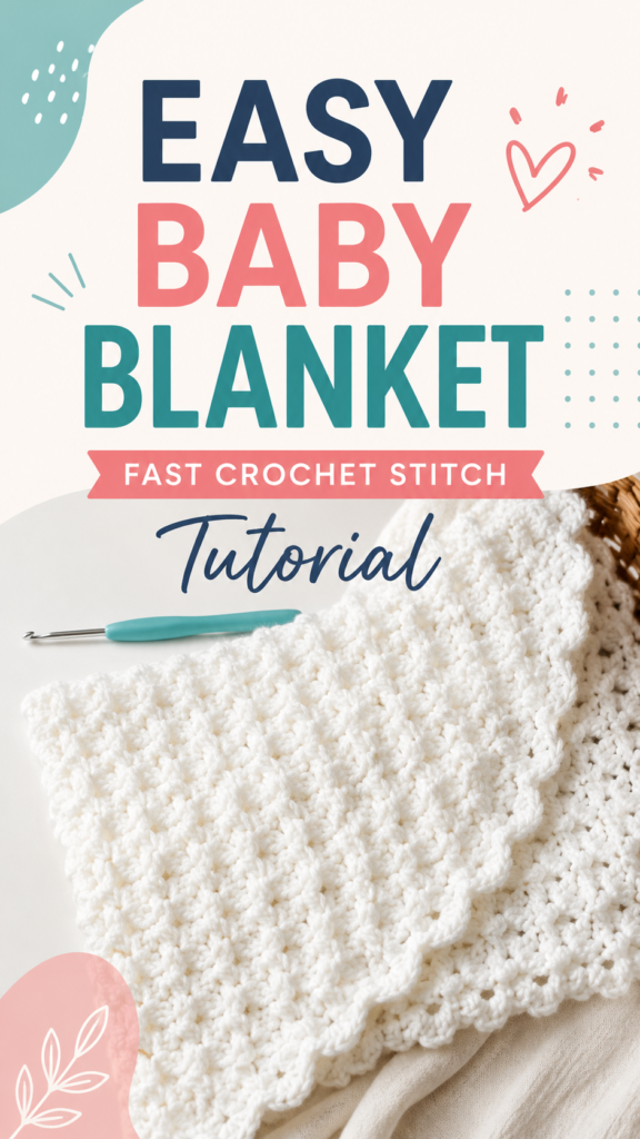 Easy Baby Blanket Crochet Tutorial Fast, Cozy Stitch for Beginners