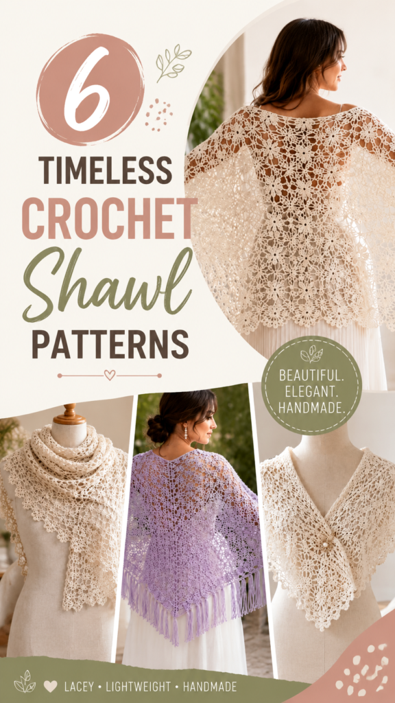 6 Timeless Free Crochet Shawl Patterns for Elegant Handmade Lace Designs