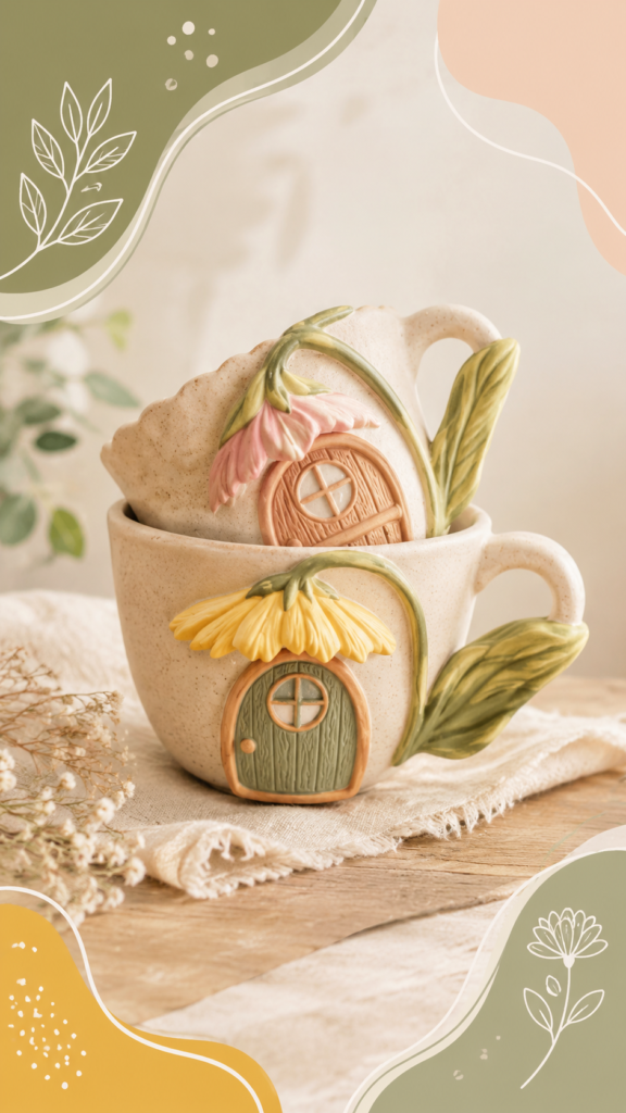 Whimsical Fairy Cottage Teacup Decor Ideas for a Cozy Cottagecore Home