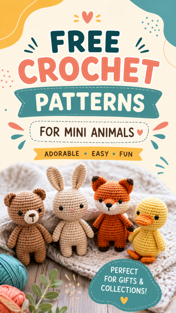 Little Crochet Animals Easy Amigurumi Patterns for Beginners