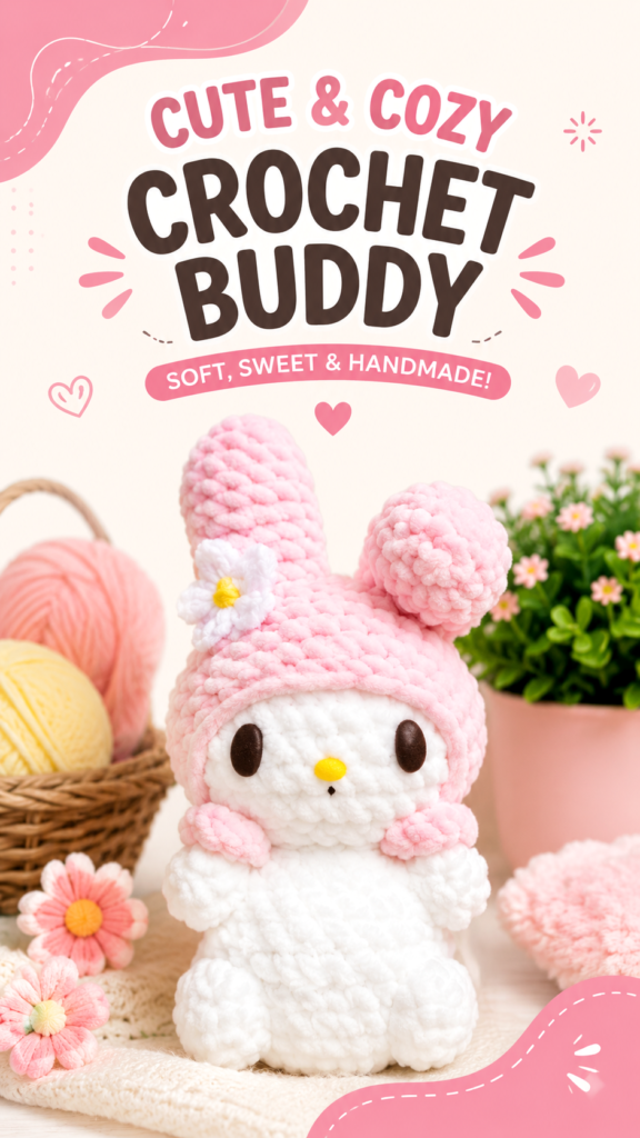 My Melody Crochet Pattern Ideas Cute  Cozy Handmade Plush DIY