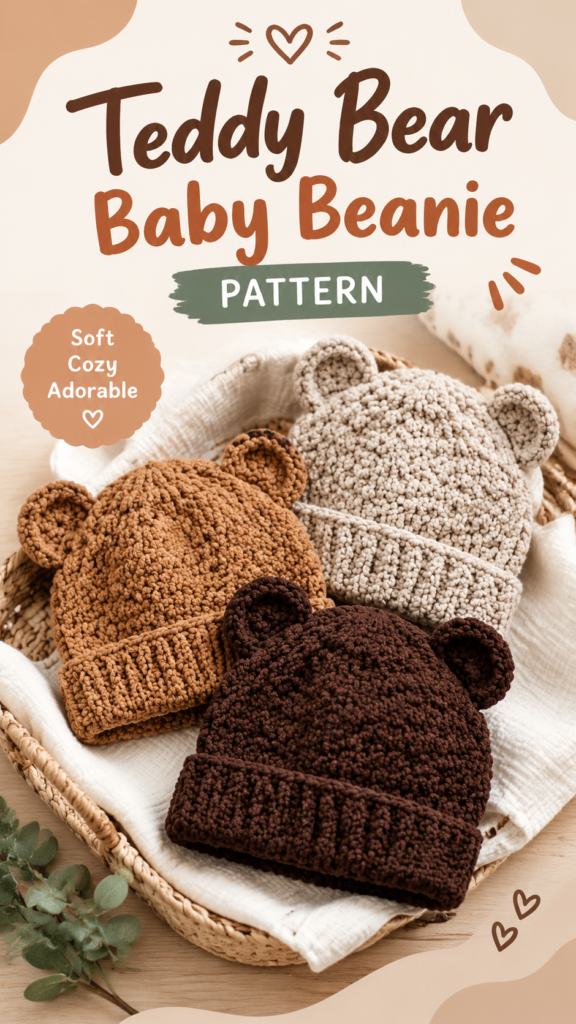 Adorable Crochet Baby Bear Hat Pattern for Cozy Handmade Winter Accessories