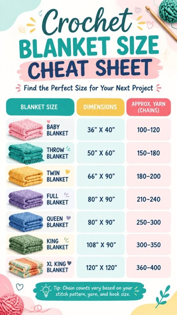 Baby Blanket Sizes Crochet Guide Perfect Measurements for Every Project
