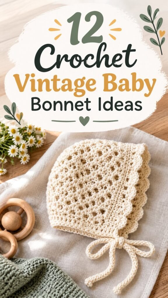 Baby Bonnet Crochet Pattern Free Easy Vintage-Inspired Baby Hat Tutorial