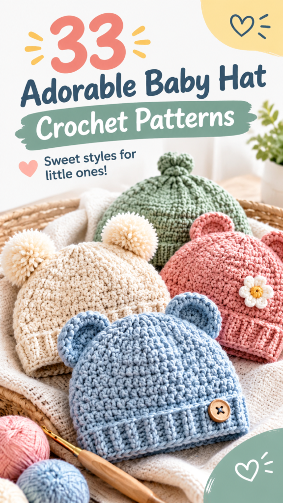 Crochet Baby Boy Hats Cute Handmade Hat Patterns for Newborns and Toddlers