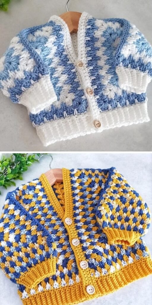 Baby Crochet Cardigan Free Pattern Cozy Granny Stitch Sweater for Little Ones