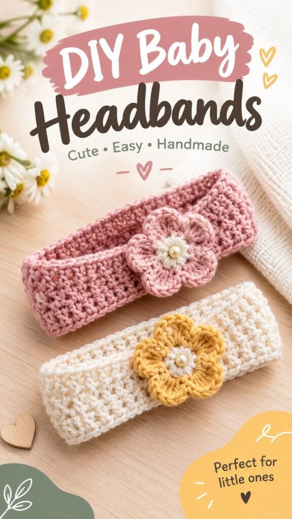 Adorable Baby Crochet Headband Ideas for Handmade Little Ones