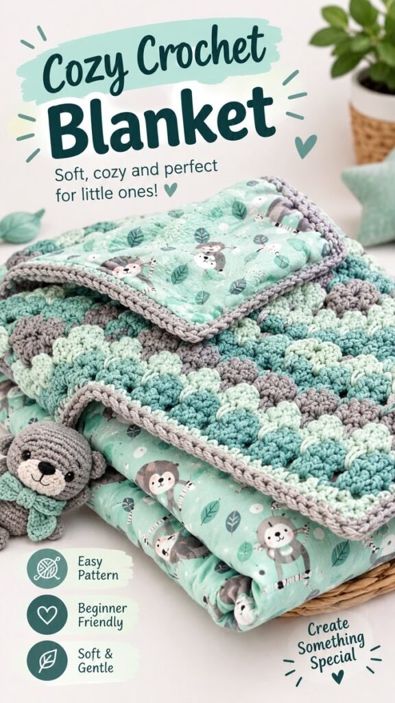 Baby Crochet Patterns Free Blanket Cozy  Easy Ideas for Beginners