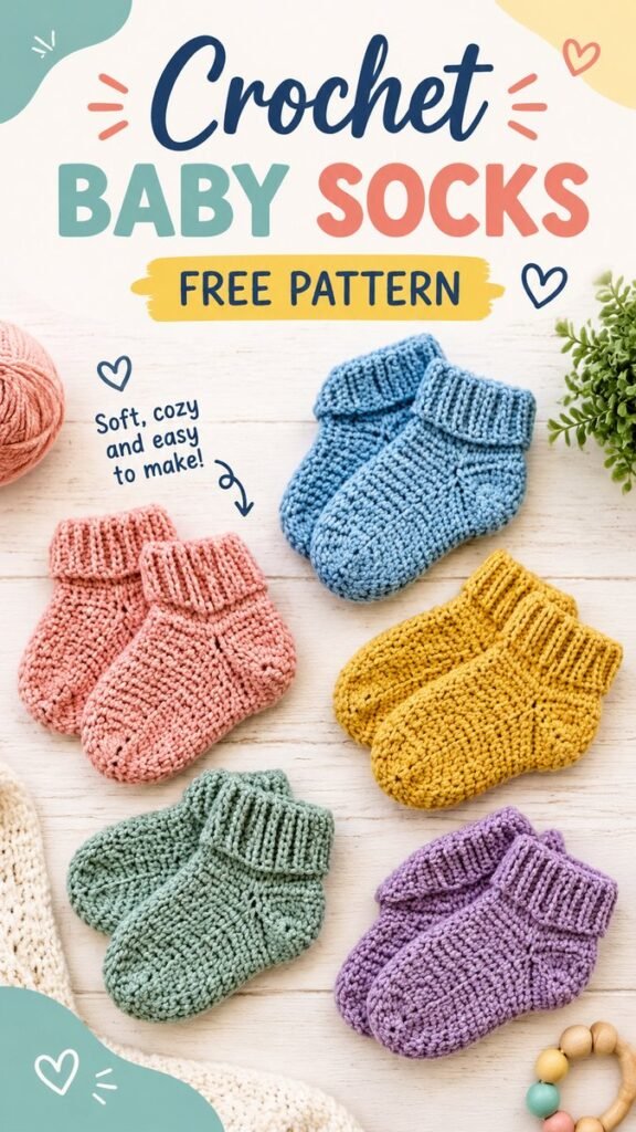 Adorable Baby Crochet Socks Pattern Free Tutorial for Cozy Handmade Gifts