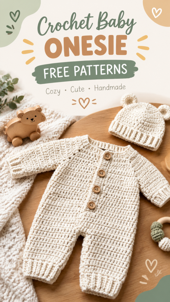 Crochet Baby Onesie Free Pattern for Cozy Handmade Baby Clothes