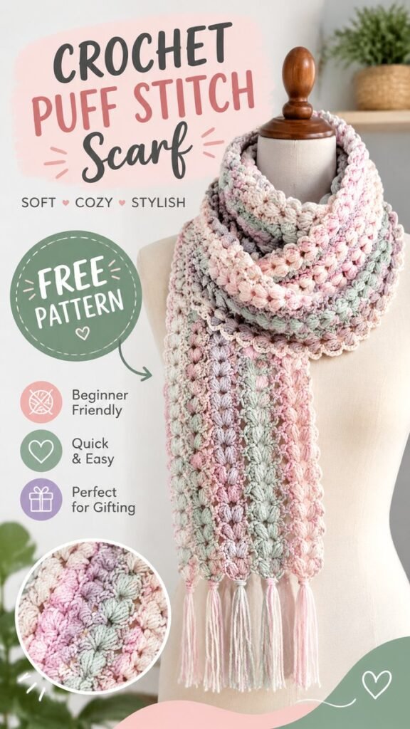Baby Scarf Crochet Pattern Cozy Handmade Scarf for Little Ones