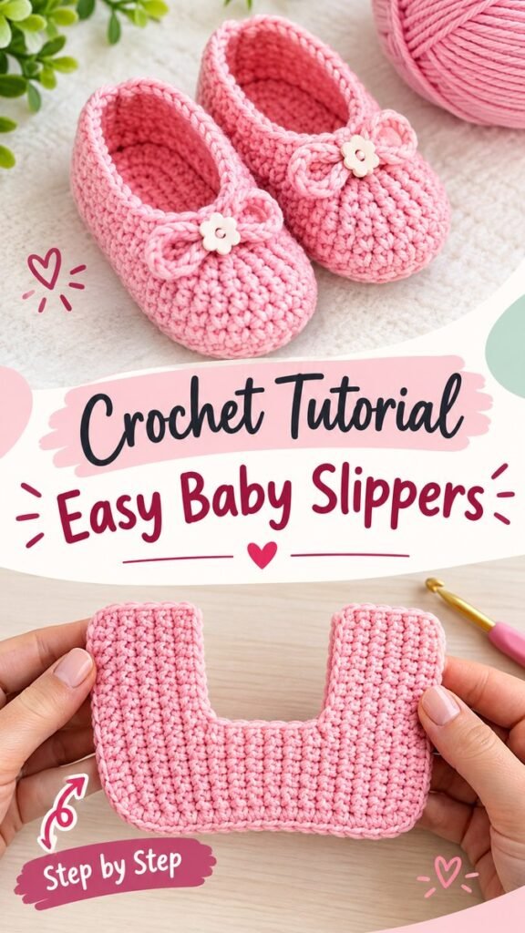 Baby Slippers Crochet Easy DIY Tutorial for Adorable Handmade Baby Shoes