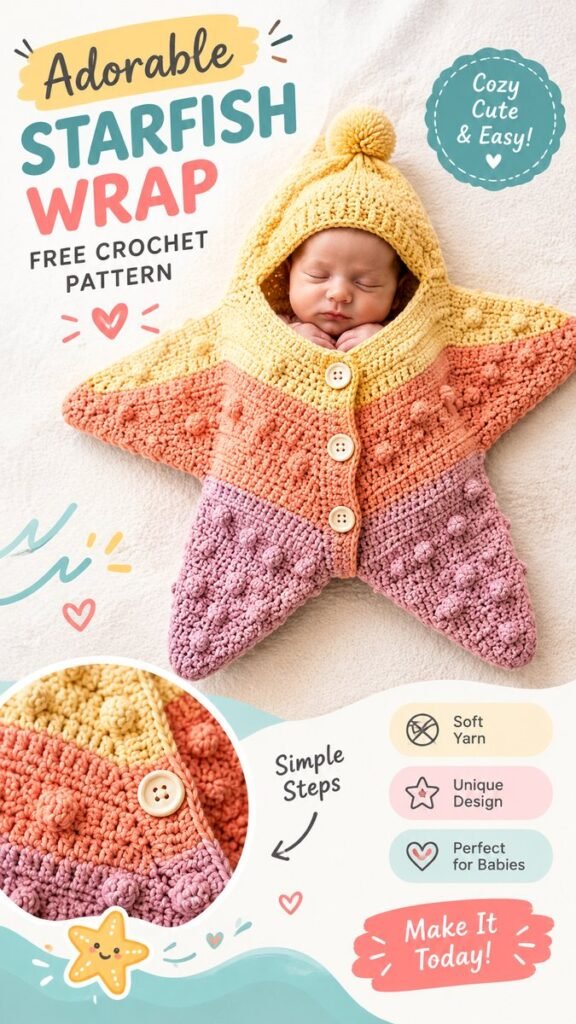 Baby Starfish Onesie Crochet Pattern Ideas for Cozy Handmade Baby Outfits