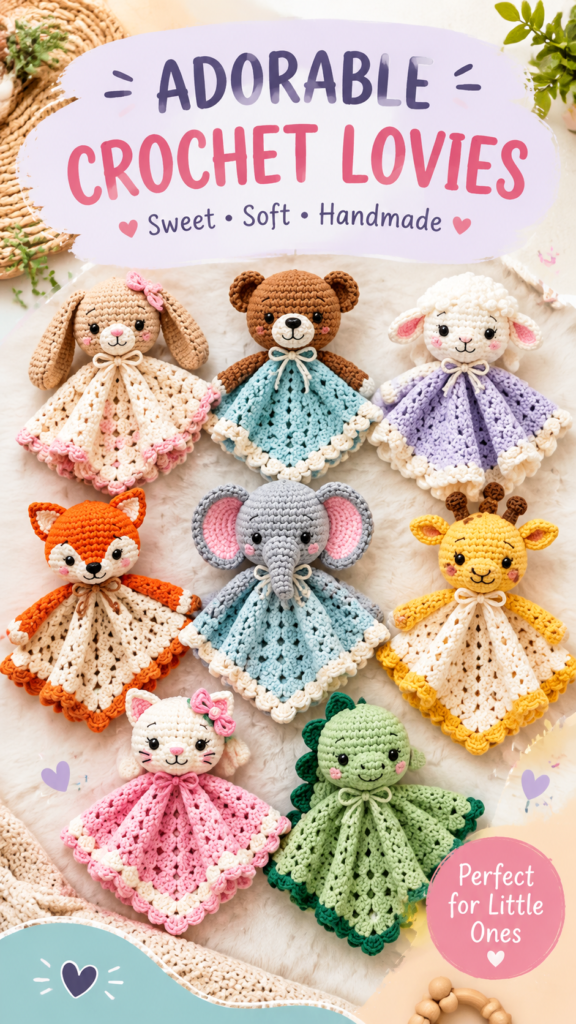Adorable Crochet Lovey Blanket Patterns for Babies and Handmade Gifts