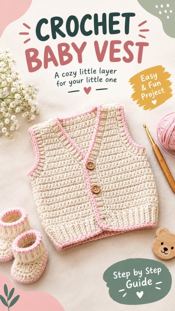 Crochet Baby Vest Pattern Cute and Easy Baby Vest Tutorial
