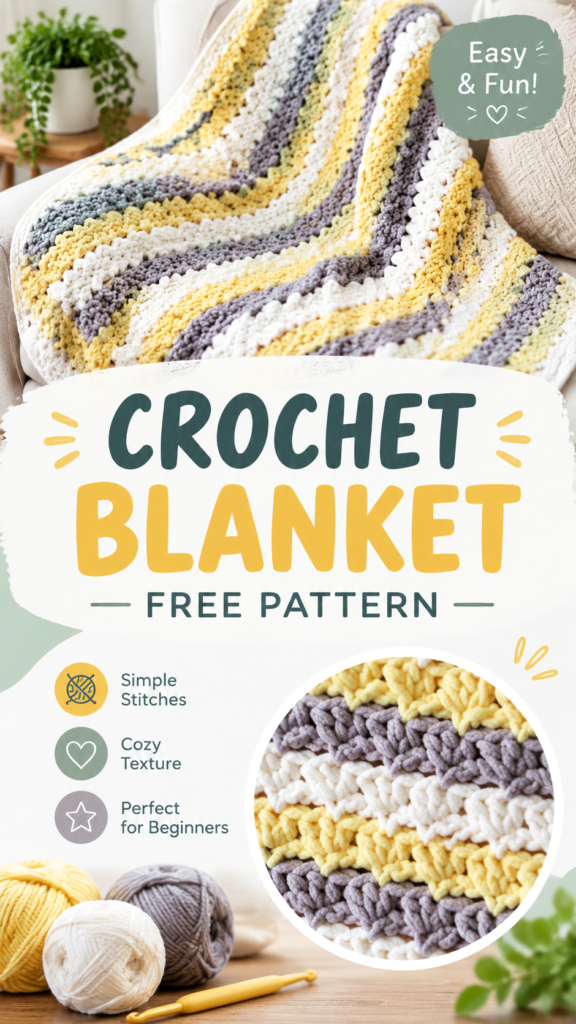 Free Bernat Baby Blanket Yarn Crochet Patterns for Cozy Beginner Blankets