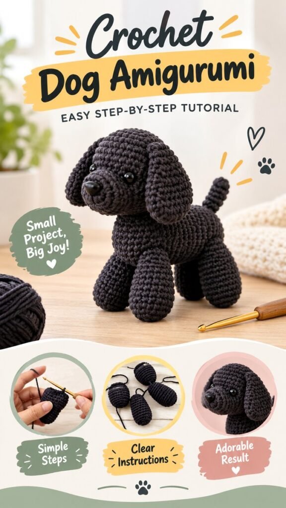 Black Crochet Animals Cute Amigurumi Ideas  Easy DIY Patterns