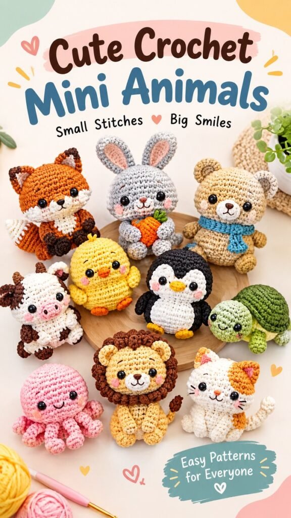 Crochet Animals Mini Cute Amigurumi Ideas for Handmade Gifts and Fun