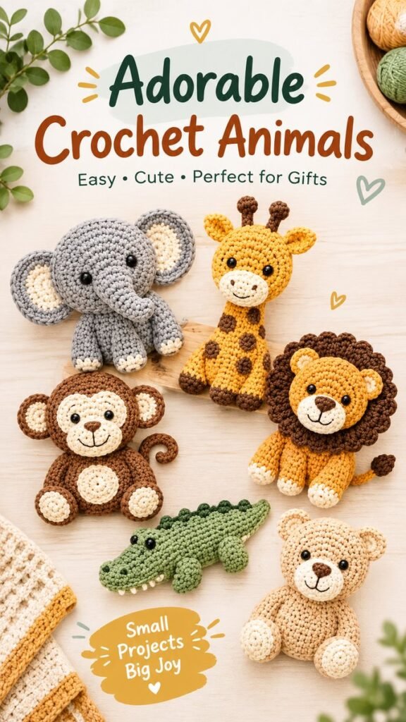 Free Crochet Animal Appliqué Patterns