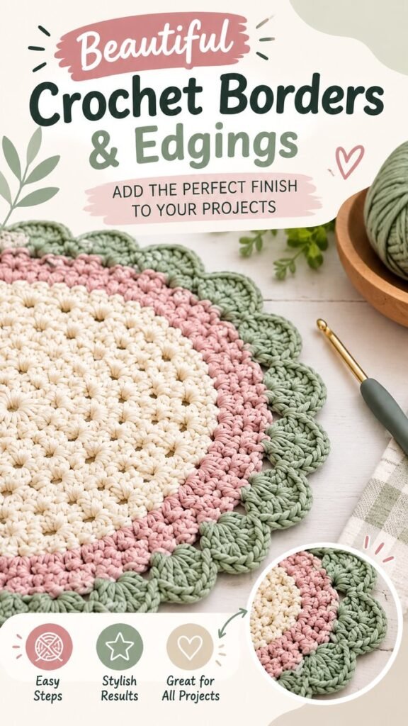 Crochet Baby Blanket Borders Easy Border  Edging Ideas