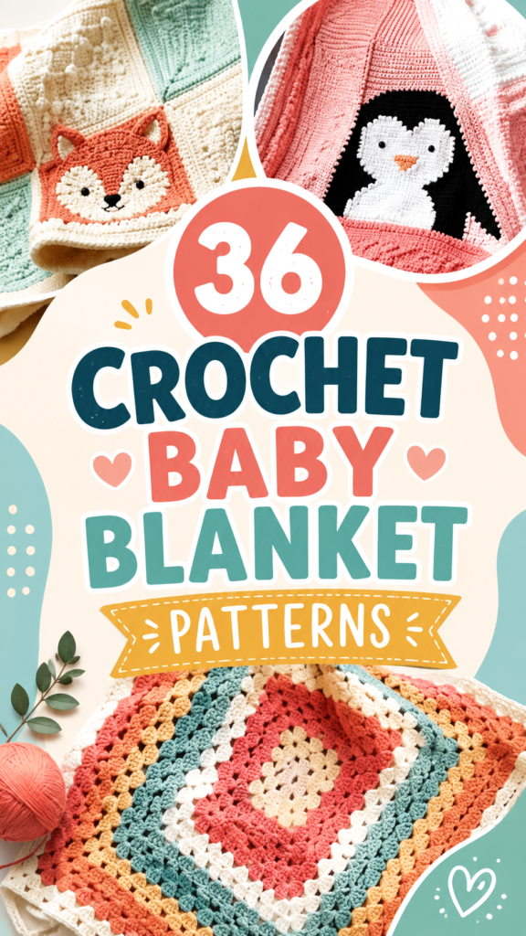 36 Crochet Baby Blanket Free Patterns for Unique Handmade Designs