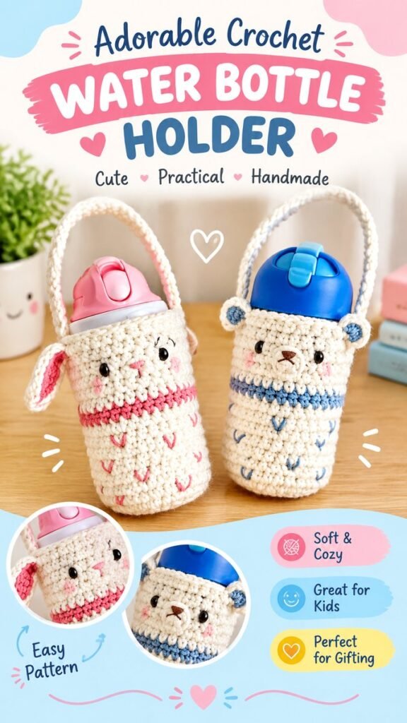Crochet Baby Bottle Cover Pattern Ideas for Cute Handmade Baby Gifts