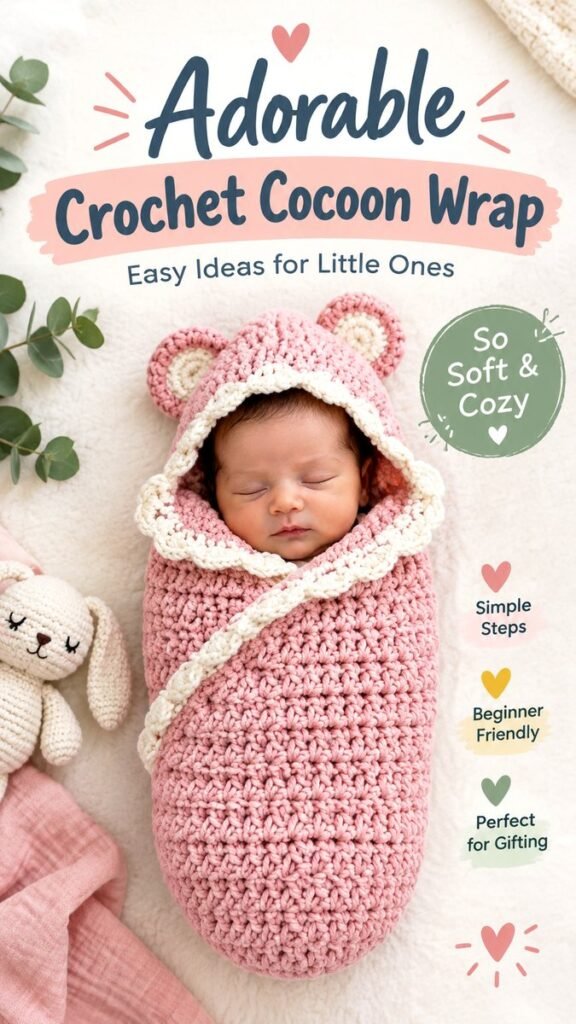 Crochet Baby Cocoon Pattern Free Easy  Adorable Baby Wrap Idea