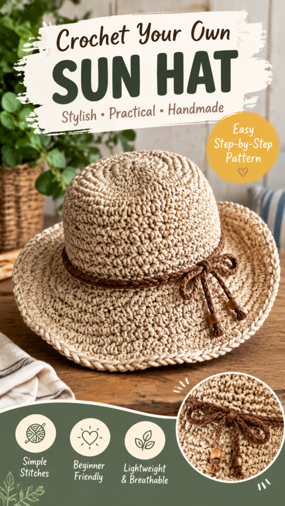 Cozy Crochet Bucket Hat Pattern with Textured Stitches and Handmade Style