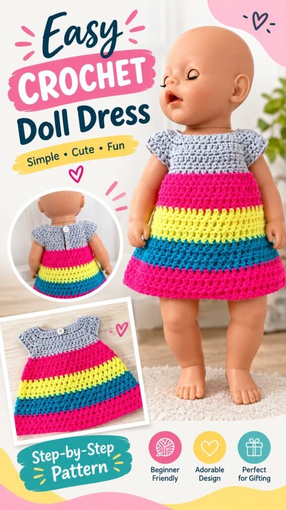 Crochet Baby Doll Dress Pattern for Beginners